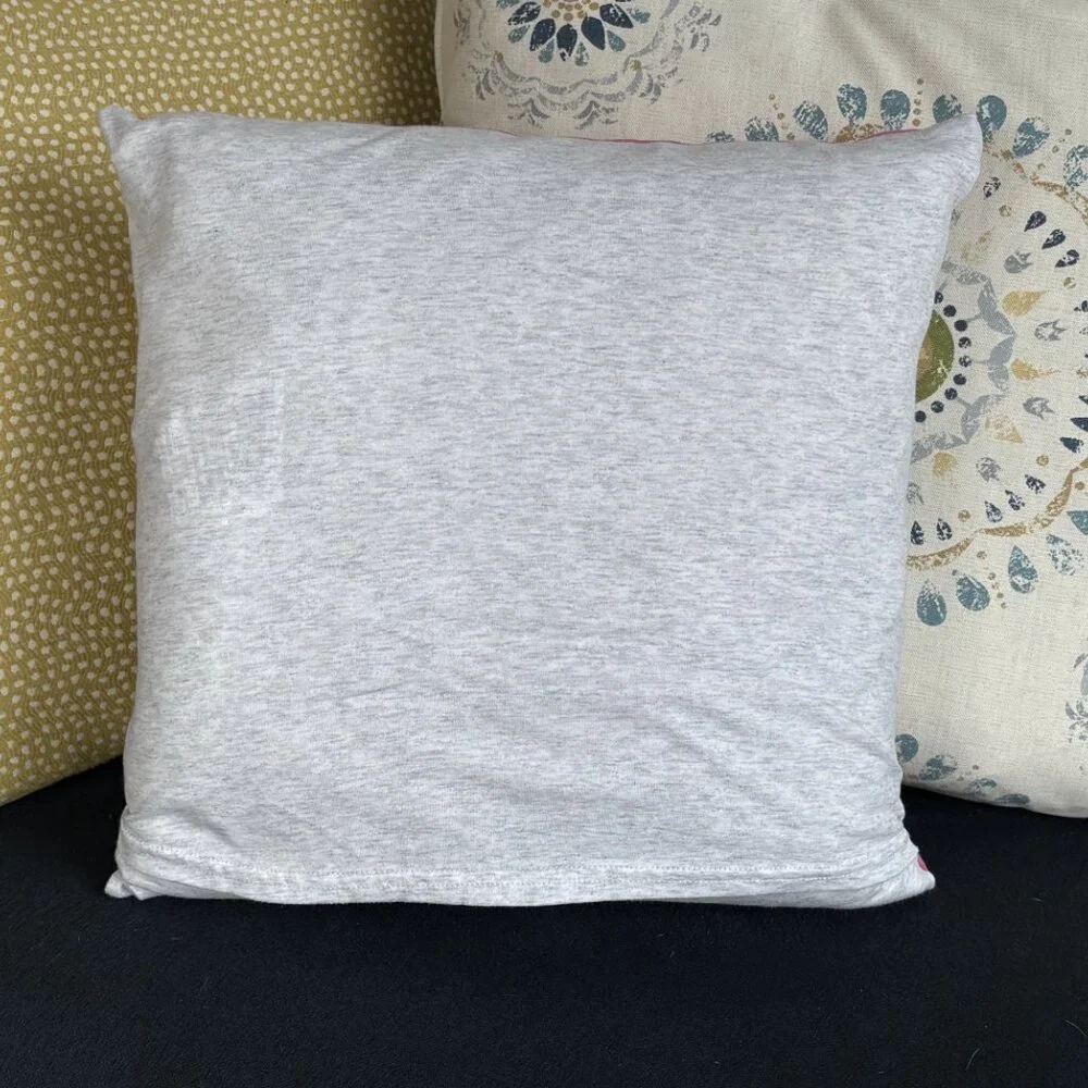 Deck the Halls Pastel Christmas decoration reworked shirt 16' throw pillow cover